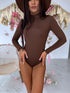 Klasikinis bodis su apykakle "AMAZING" - CHOCO